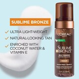 L'Oreal Paris Sublime Bronze Hydrating Self-Tanning Water Mousse, thumbnail image 4 of 9
