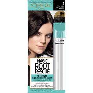 L'Oreal Paris Magic Root Rescue 10 Minute Root Hair Coloring Kit, 3 Soft Black , CVS