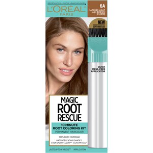 L'Oreal Paris Magic Root Rescue 10 Minute Root Hair Coloring Kit, 6A Light Ash Brown , CVS