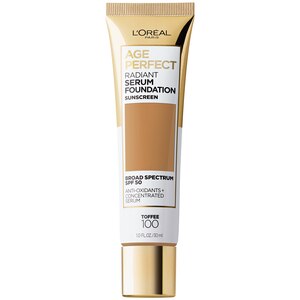 L'Oreal Paris Age Perfect Radiant Serum Foundation With SPF 50, Toffee - 1 Oz , CVS