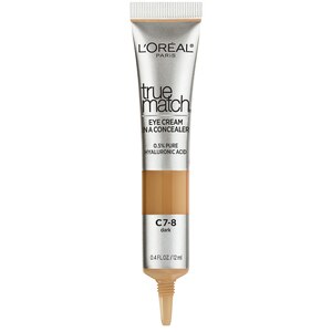 L'Oreal Paris True Match Eye Cream In A Concealer, 0.5% Hyaluronic Acid, Dark C7-8 - 0.4 Oz , CVS