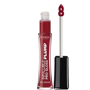L'Oreal Paris Infallible Pro Gloss Plump Lip Gloss With Hyaluronic Acid, Ruby Sheen - 0.21 Oz , CVS