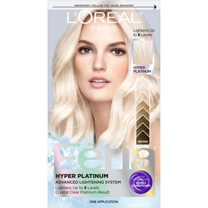 L'Oreal Paris Feria Advanced Lightening System Bleach, Hyper Platinum , CVS