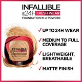 L'Oreal Paris Infallible Up to 24H Fresh Wear in a Powder, Matte Finish, thumbnail image 4 of 6