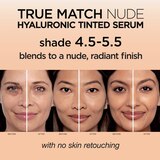 L'Oreal Paris True Match Hyaluronic Tinted Serum, Makeup Skincare Hybrid, thumbnail image 3 of 9
