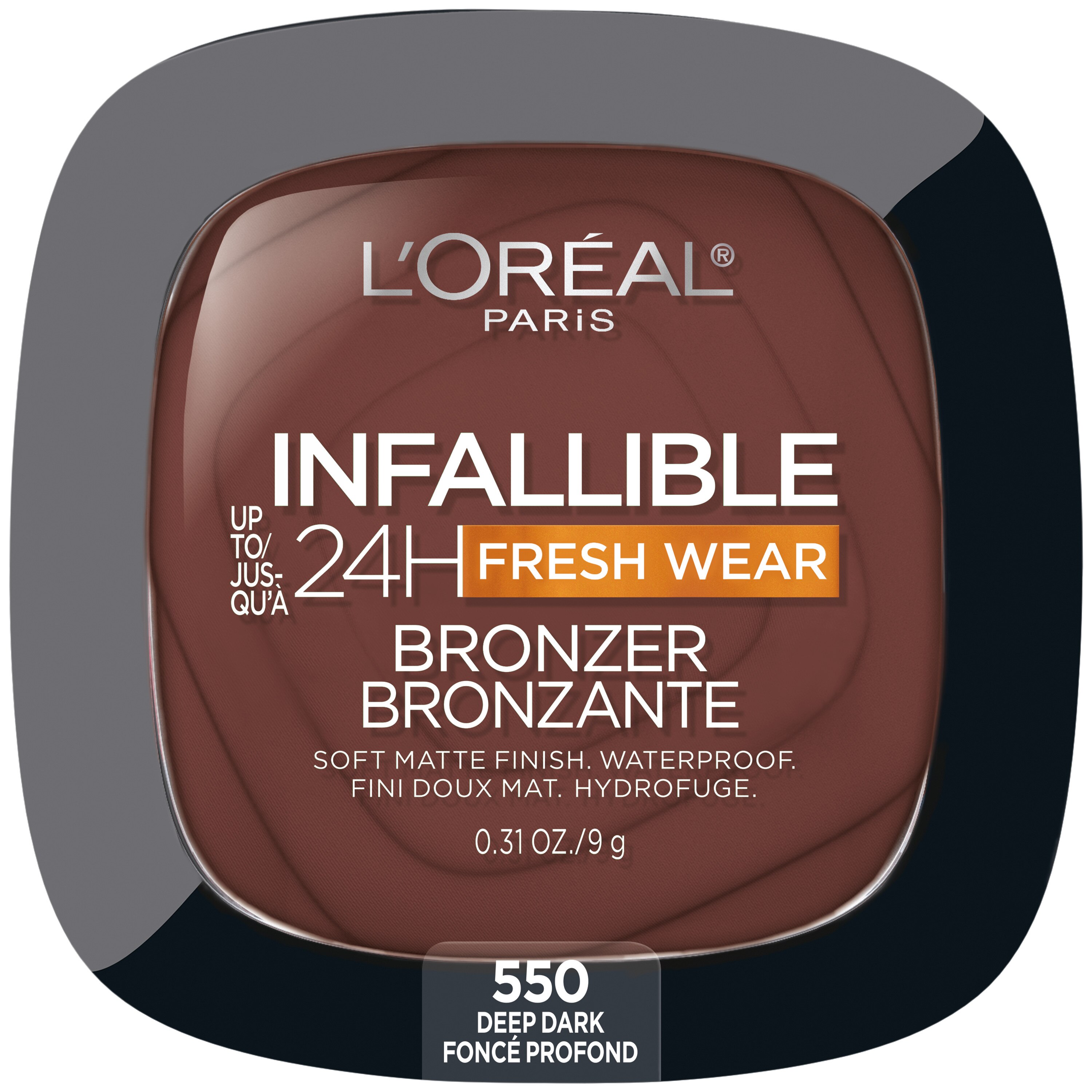 L'Oreal Paris Infallible Up To 24H Fresh Wear Soft Matte Bronzer, Deep Dark, 0.31 Oz , CVS