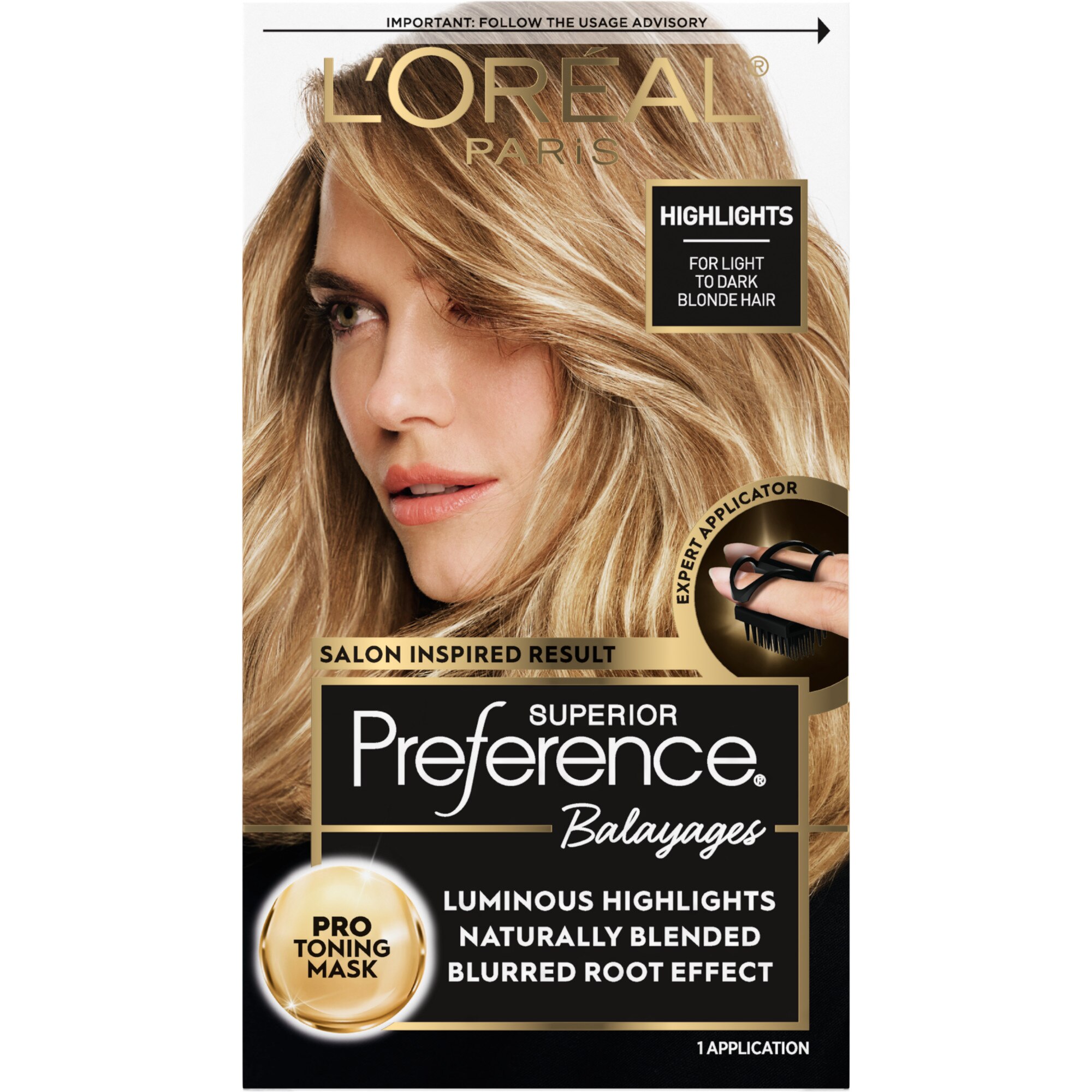 L'Oreal Paris Superior Preference Balayage At-Home Highlighting Kit, Light To Dark Blonde - 1 , CVS