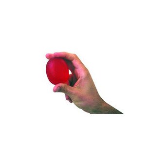 Fabrication Enterprises CanDo - Pelota de gel para ejercitar la mano, 2" x 2" x 2", rojo