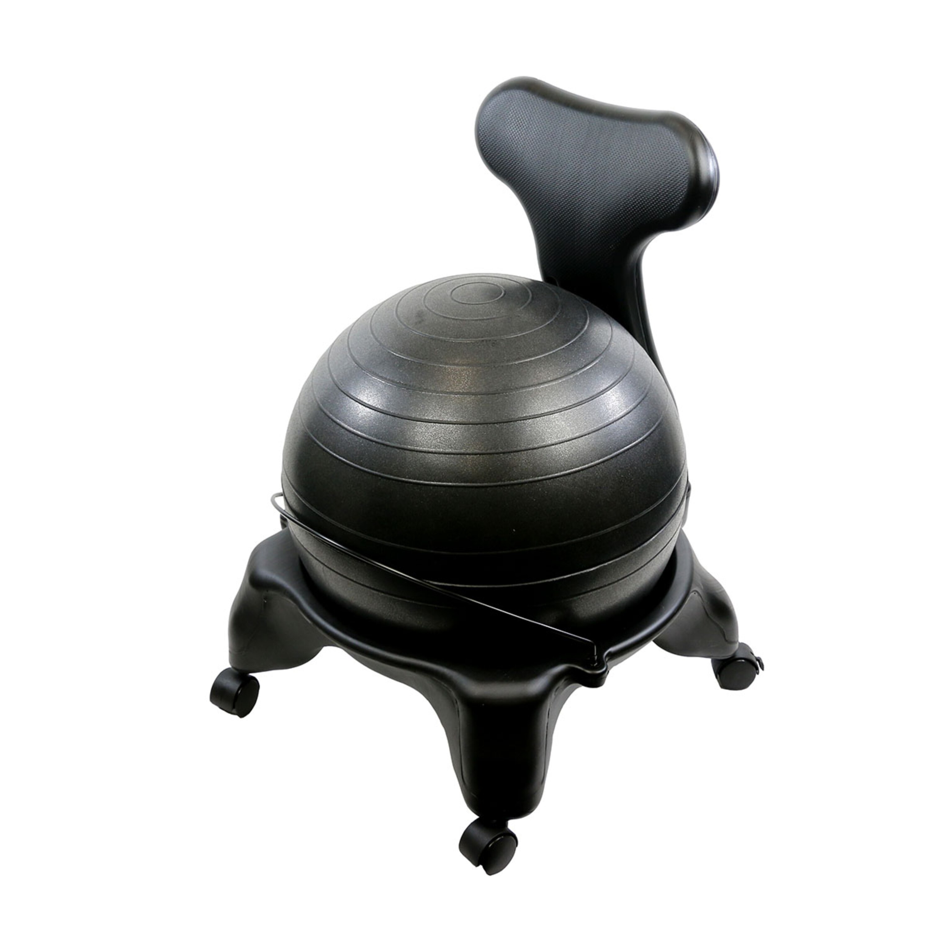 Fabrication Enterprises CanDo Plastic Ball Chair, Adult, 22, Black , CVS