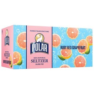 Polar Seltzer Ruby Red Grapefruit Sparkling Water, 8pk/12 fl oz cans