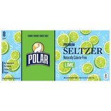 Polar Seltzer Lime Sparkling Water, 8pk/12 fl oz cans, thumbnail image 3 of 4