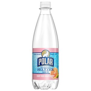 Polar Seltzer Ruby Red Grapefruit Sparkling Water, 20 OZ Bottle