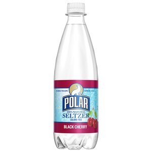 Polar Seltzer Black Cherry Sparkling Water, 20 OZ Bottle