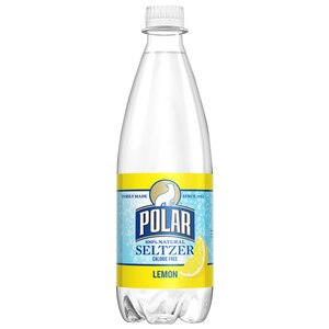 Polar Seltzer Lemon Sparkling Water, 20 OZ Bottle