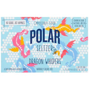 Polar Seltzer Jr Sparkling Water, 7.5 OZ Cans, 6 PK