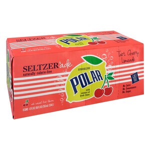 Polar Seltzer'ade Tart Cherry Limeade, 12 Oz Cans, 8 Pack , CVS