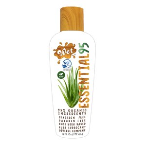 Wet Essential95 Certified 95% Organic Aloe Based Personal Lubricant, 6 OZ