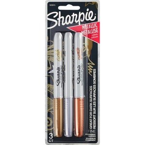 Sharpie Metallic Permanent Marker, Assorted Colors, 3 Ct , CVS