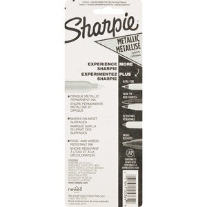 Sharpie Metallic Permanent Markers 3 Count Chisel Tip Assorted Colors 