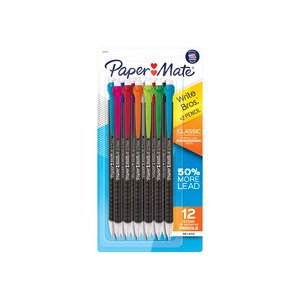 PaperMate Write Bros. Classic Mechanical Pencils, 0.7mm, 12 CT