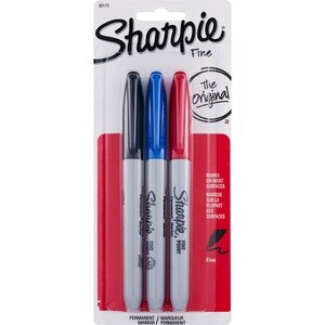 Sharpie Permanent Marker Fine Assorted - 3 Ct , CVS