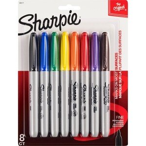Pack of 21 Assorted Colors Large Package Sharpie Fine Permanent Markers