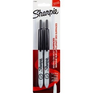 Sharpie - Marcador indeleble retráctil, punta ultrafina