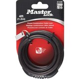 Master Lock 4ft Combination Cable Lock, thumbnail image 1 of 2