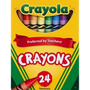 Crayola Ultra-Clean Washable Crayons - Regular Size, 24 Per Pack, 6 Packs