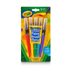 Crayola Washable Paint Brush Pens, 5 CT