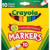 Crayola Broad Line Markers Classic Colors, thumbnail image 1 of 2