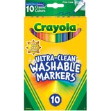 Crayola Ultra Clean Washable Fineline Marker, 10 CT, thumbnail image 1 of 3