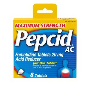 Pepcid AC Maximum Strength for Heartburn Prevention & Relief Tablets