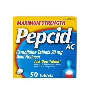 Pepcid AC Maximum Strength Heartburn Prevention & Relief Tablets, 50 Ct , CVS