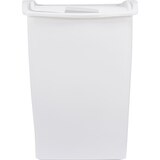 Rubbermaid Dual Action Wastbasket, White, thumbnail image 1 of 3