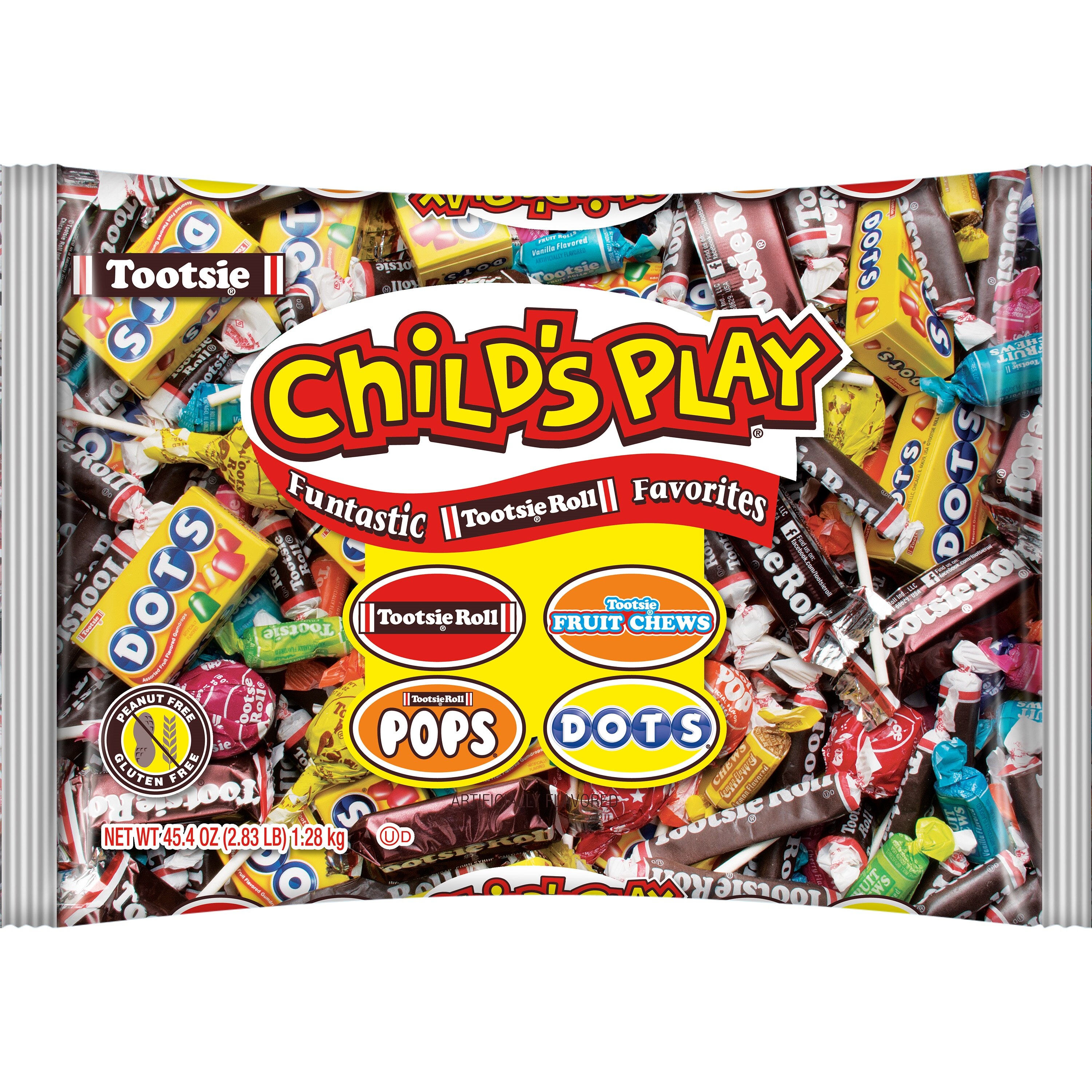 Tootsie Roll Child's Play Favorites, Funtastic Candy Variety Mix Bag, 45.4 OZ