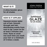 John Frieda Luminous Glaze Clear Shine Gloss, 6.5 OZ, thumbnail image 4 of 7
