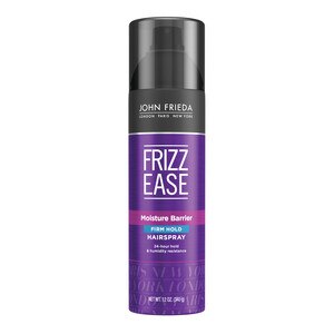 JOHN FRIEDA Frizz Ease Moisture Barrier - Spray para el cabello, fijación firme, 12 oz