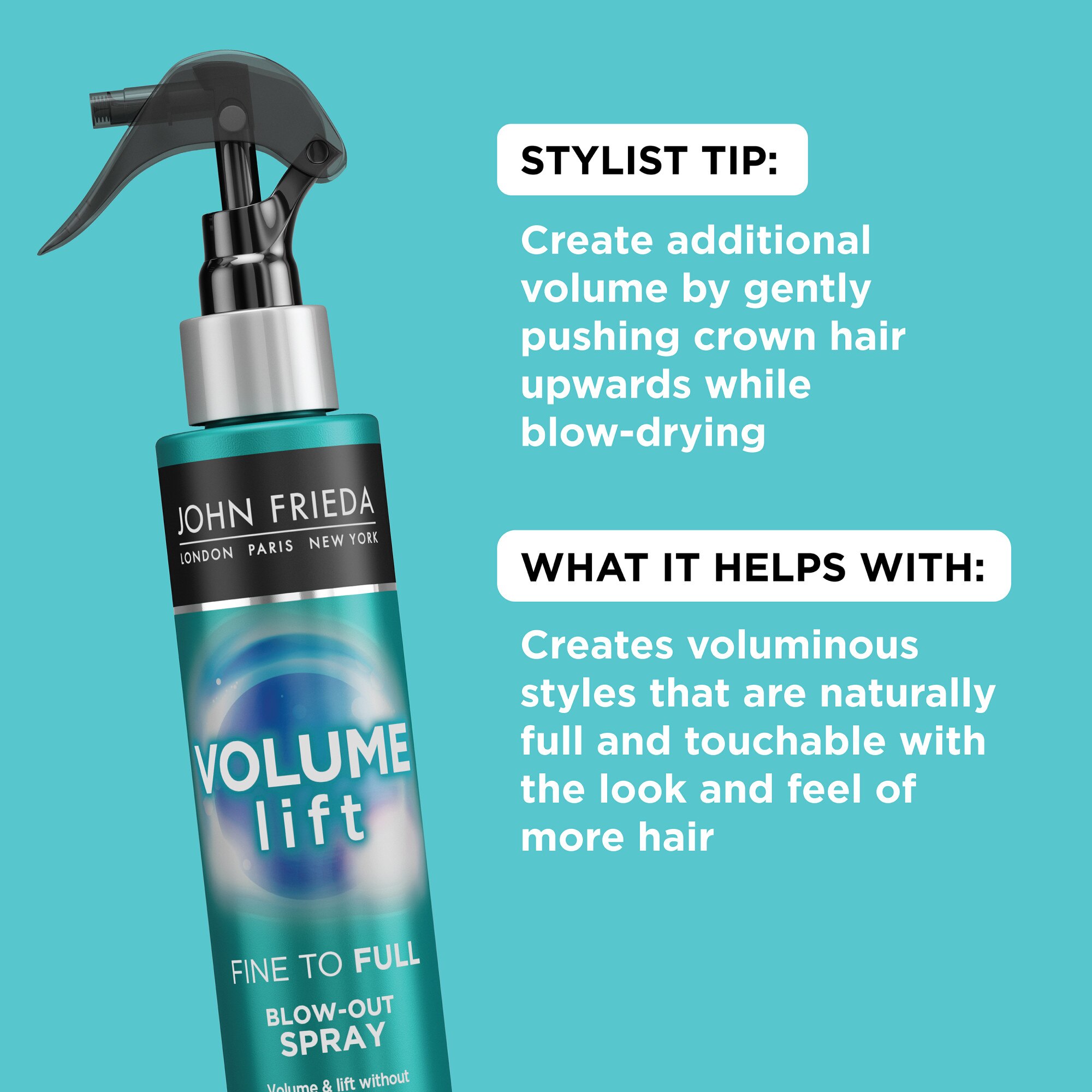 JOHN FRIEDA Luxurious Volume Fine Full Blow Out Spray, 4 OZ. - CVS Pharmacy