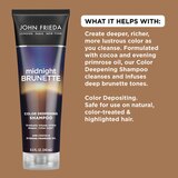John Frieda Midnight Brunette Color Deepening Shampoo, thumbnail image 5 of 9