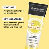 John Frieda Go Blonder Lightening Shampoo, 8.3 OZ., thumbnail image 4 of 6