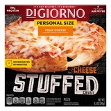DIGIORNO Frozen Pizza - Frozen Four Cheese Pizza - 8.5 oz Personal Pizza - Stuffed Crust Pizza, thumbnail image 1 of 8