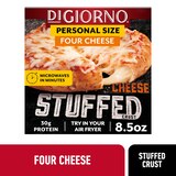 DIGIORNO Frozen Pizza - Frozen Four Cheese Pizza - 8.5 oz Personal Pizza - Stuffed Crust Pizza, thumbnail image 2 of 8