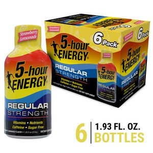 5-hour ENERGY Shot, Regular Strength, Strawberry Lemonade, 1.93 oz