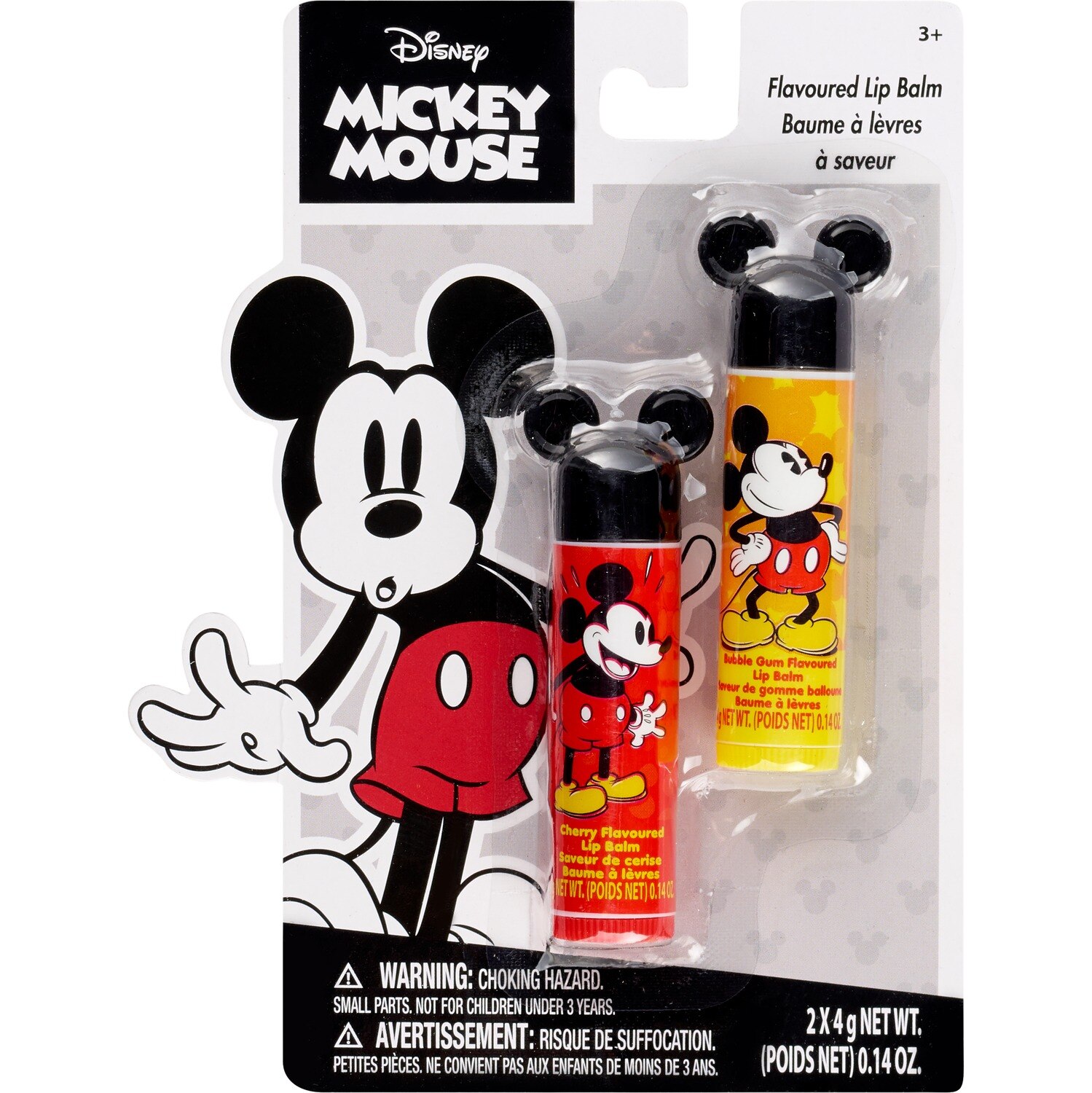 Disney Mickey Mouse Flavored Lip Balm Set, 2 CT, 1 Pack , CVS