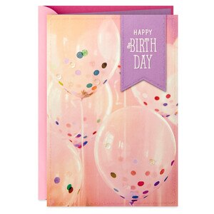 Hallmark Birthday Card (Confetti Balloons) E13 , CVS