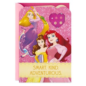 Hallmark Birthday Card For Kids (Disney Princess Earring Stickers) E17 , CVS