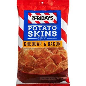 T.G.I. Fridays Potato Skins Cheddar & Bacon Snack Chips, 4.5 Oz - 4 Oz , CVS