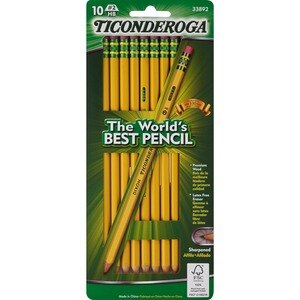 Ticonderoga Yellow #2 Pencils, 10 Ct , CVS