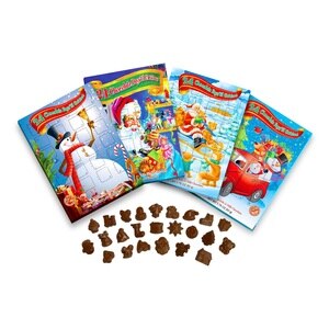 Alberts Christmas Holiday Advent Calendar, Milk Chocolate Santas, 1.76 OZ, 24 CT